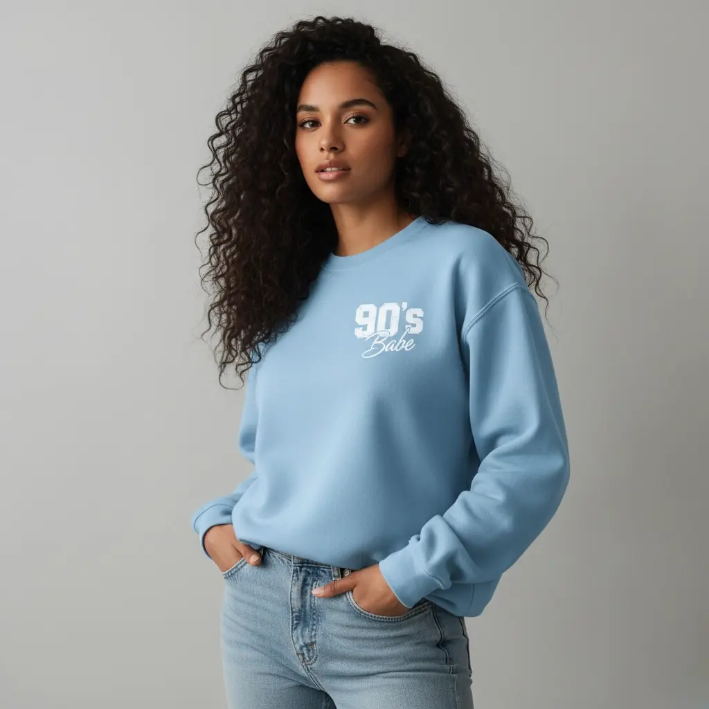 [BABE-M] 90’s Babe Premium Sweatshirt For Women's (M)