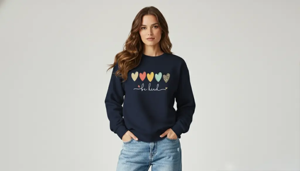 [KIND-M] Be Kind Hearts Premium Sweatshirt (M)