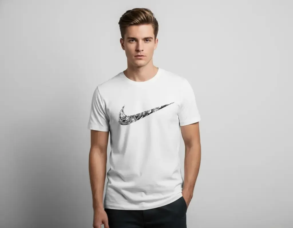 [MONO-M] MonoWave Regular Fit T-Shirt (White | 180 GSM Pure Cotton | Bio-Washed) (M)
