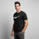 Velocity Bold Regular Fit T-Shirt (Black | 180 GSM Pure Cotton | Bio-Washed) 