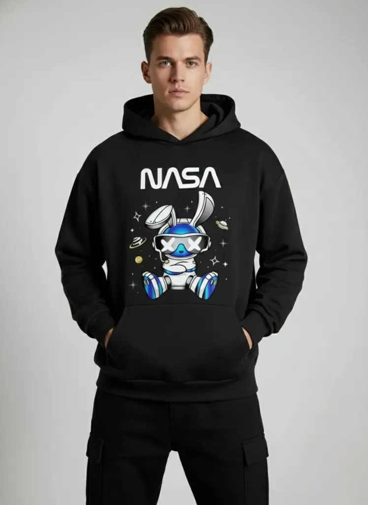 [NASA-M] NASA Bunny Hoodie – 370 Heavyweight Hoodie (M)