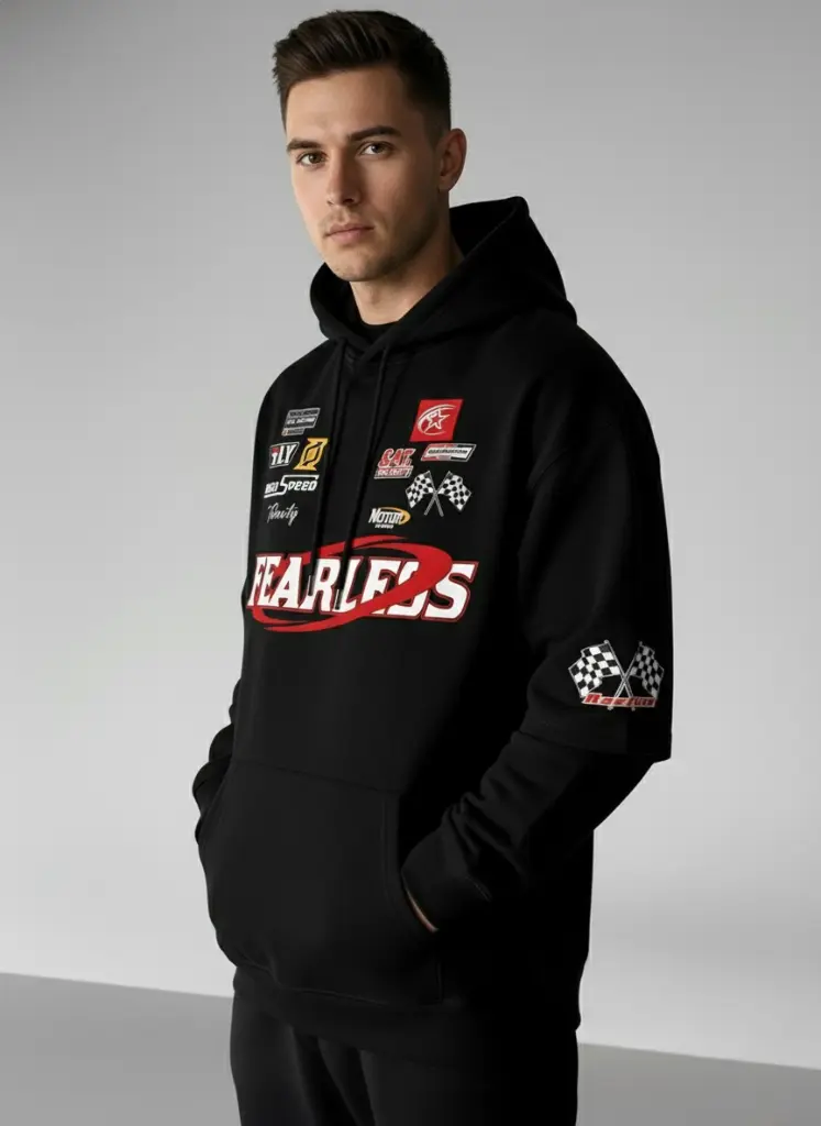 [RACING-M] FEARLESS Racing Hoodie – 430 GSM Heavyweight  (M)