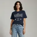 Adidas Originals T-Shirt (Navy Blue | 180 GSM Pure Cotton)