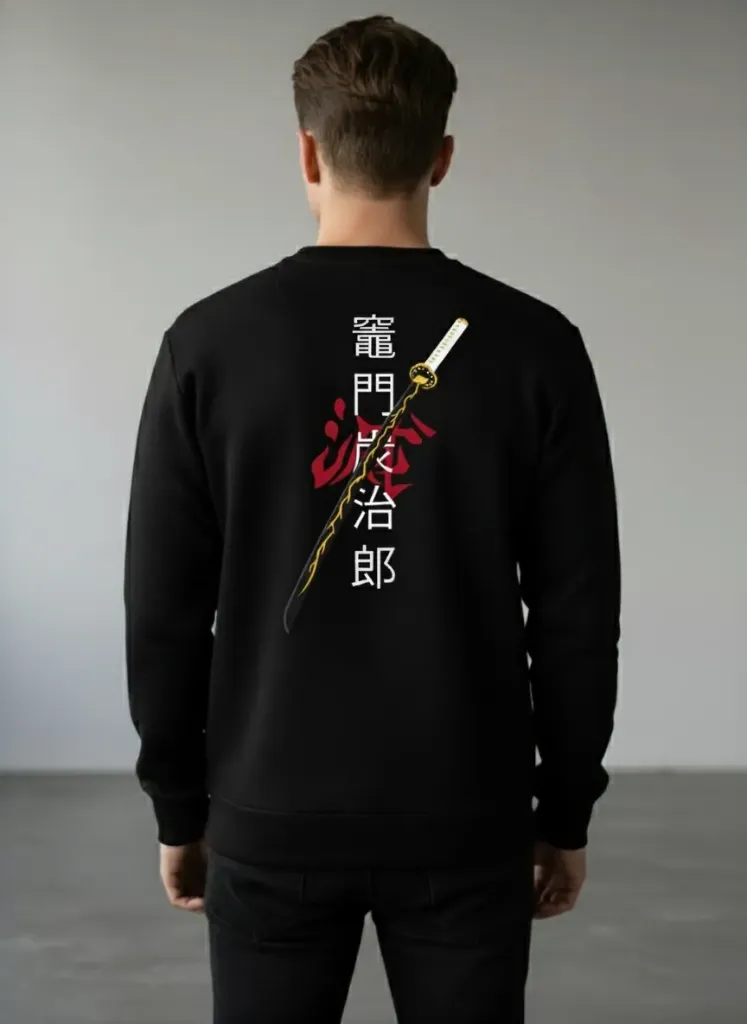 [DRAG-M] Dragon Katana Premium Sweatshirt (M)
