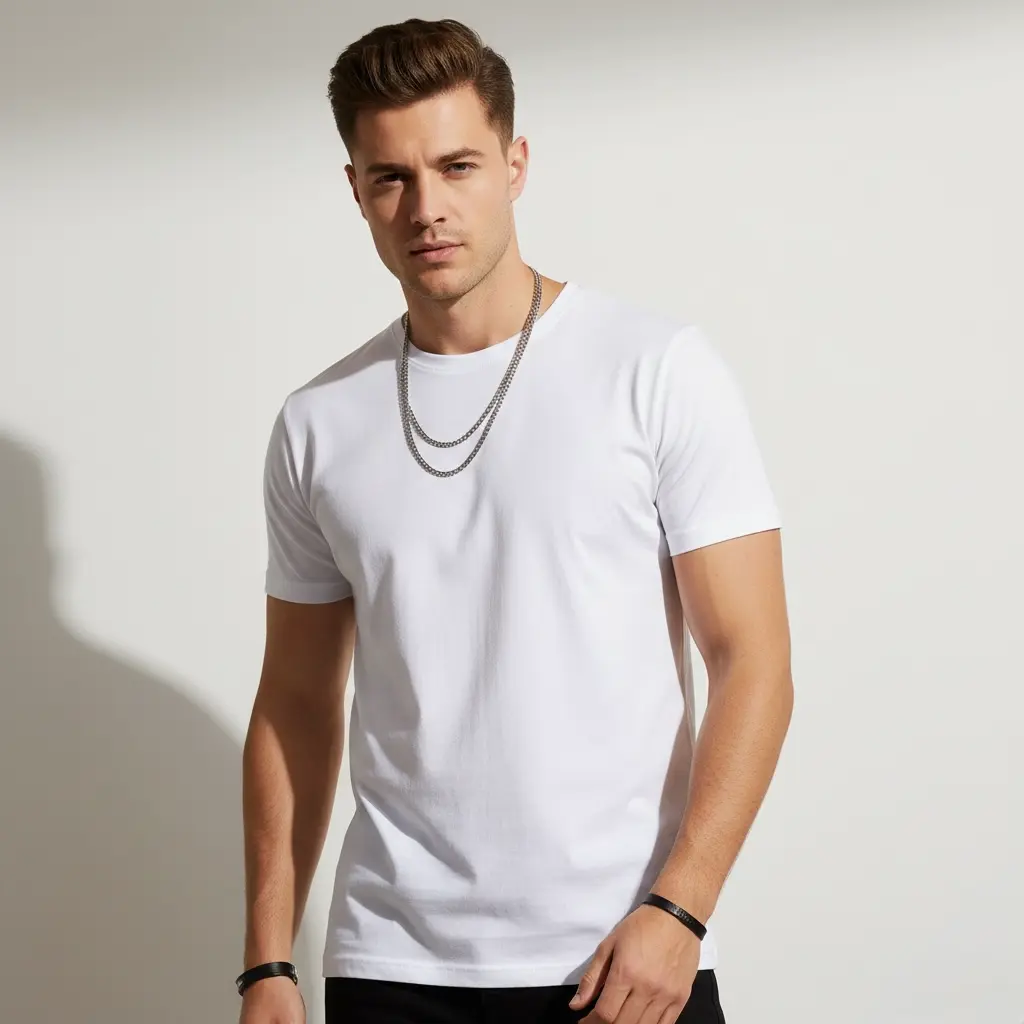 Classic White Everyday T-Shirt (180 GSM | Pure Cotton | Regular Fit | Bio-Washed)