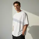 Men's White Oversized T-Shirt (200 GSM | Pure Cotton | Bio- Washed)