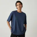 200 GSM Oversized Pure Cotton Bio-Washed T-Shirt (Regular Fit)