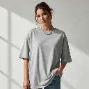 200 GSM Oversized Pure Cotton Bio-Washed T-Shirt (Regular Fit)