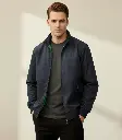 Men’s Polyester Blue Windcheater Jacket – 